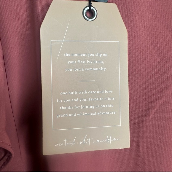 EUC Ivy City Company Clary Ruffle Dress Magnolia Pink NWT Size Medium - Picture 15 of 16